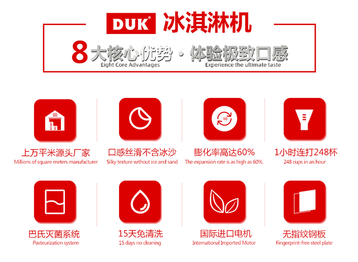 DUK冰淇淋机优势